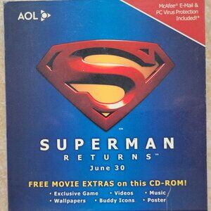 Vintage - AOL Superman Returns Marketing CD Case (No CD)